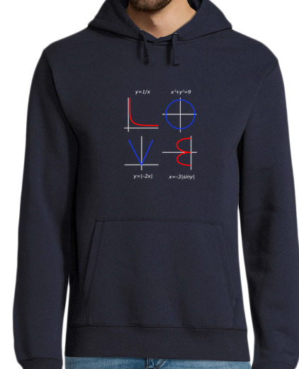 Sweat-shirt À Capuche Pour Homme drôle mathématiques de l'amour