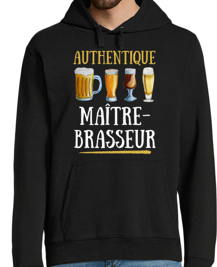 Sweat-shirt À Capuche Pour Homme AUTHENTIQUE MAITRE BRASSEUR