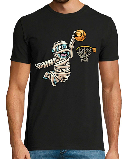 Image of mummy playing basketball sports scary