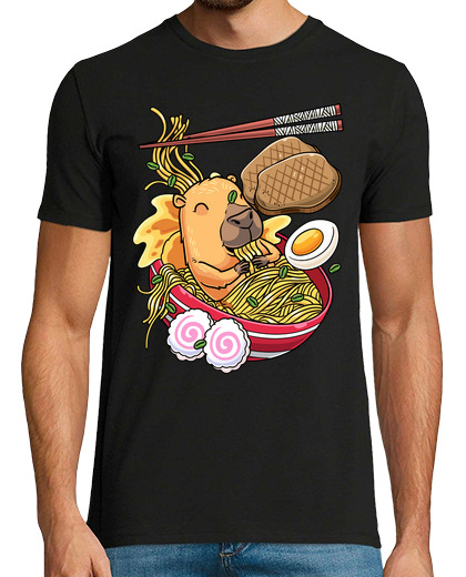 Image of kawaii capybara ramen noodles japanese