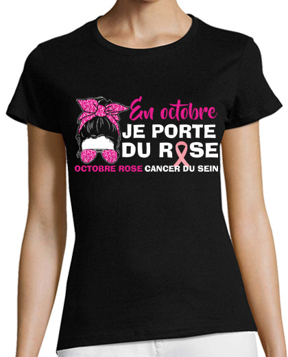 Image of pink october breast cancer solidarity