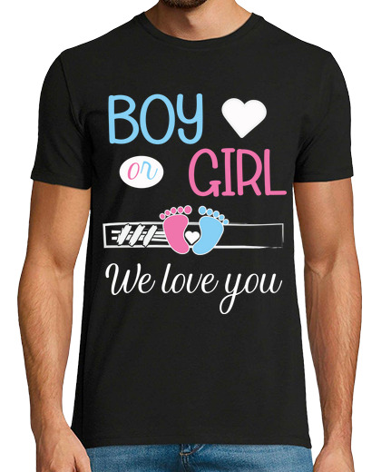 Image of boy or girl we love you gender reveal b