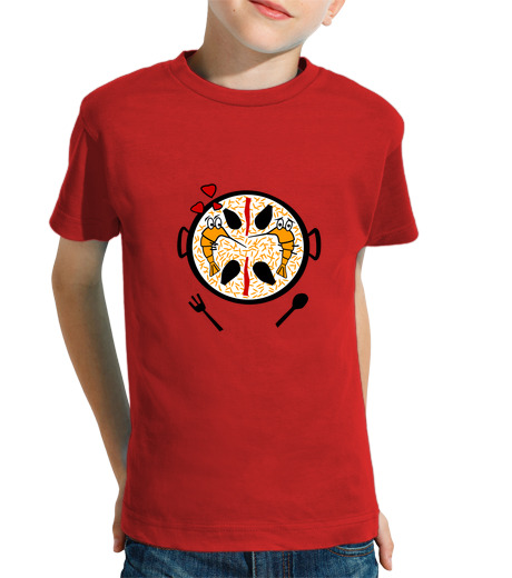 T-shirt bambino manica corta paella