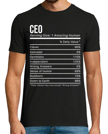 Image of ceo nutritional values funny nutrition
