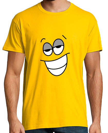Image of the confused - man, short sleeve yellow.