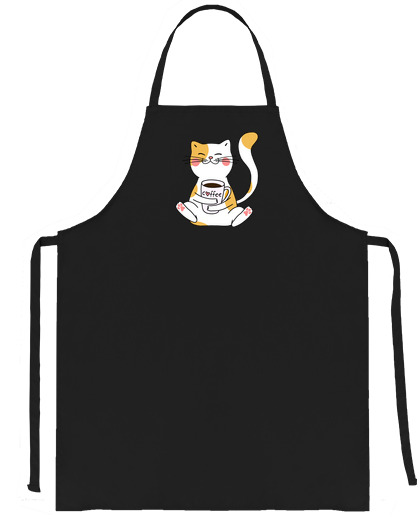 Image of Cats and coffee - lovers funny cute gift idea