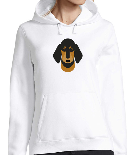 Sweat-shirt À Capuche Pour Femme chien teckel