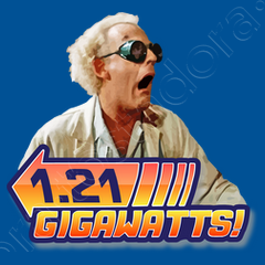 T-shirt 1,21 gigawatts! (ritorno al futuro) | tostadora