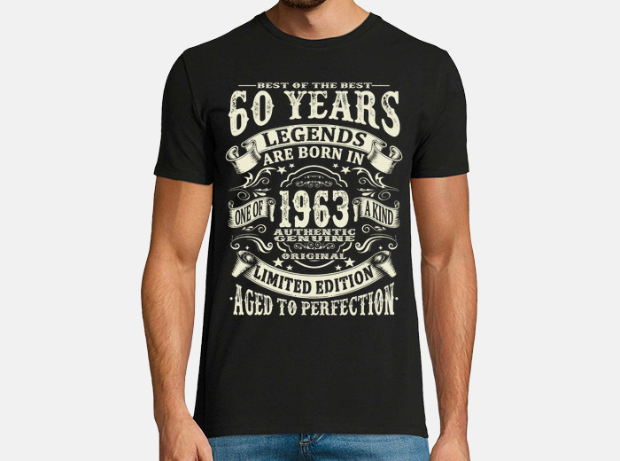 T-shirt uomo donna 50 cinquanta Anni Nascita Leggende Idea Regalo per  Compleanno