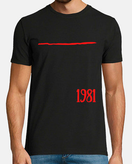 1981 abstrait rouge minimaliste