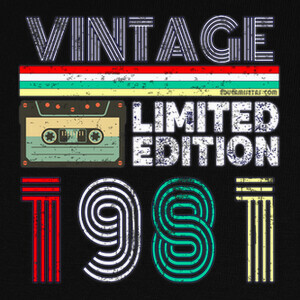 Camisetas 1981 Vintage - Limited Edition