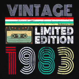 Camisetas 1983 Vintage - Limited Edition