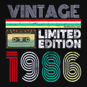 Camisetas 1986 Vintage - Limited Edition