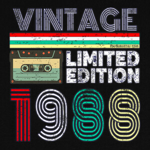 Camisetas 1988 Vintage - Limited Edition