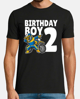 2e anniversaire tamponner motocross vélo 2 ans