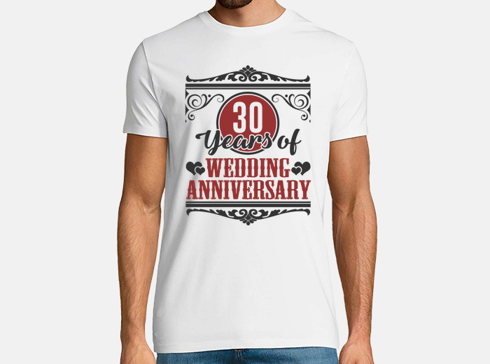 T shirt 30 anni di anniversario di matrimonio tostadora