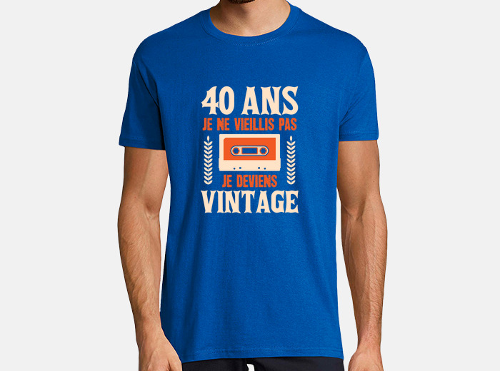 40th Anniversaire 40 Ans Homme Coton T-Shirt