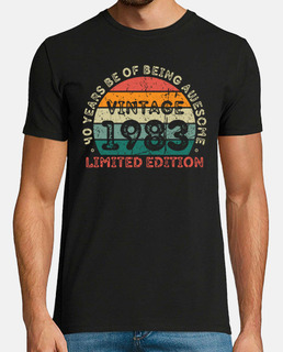 40 Years Vintage 1983 Retro 40th