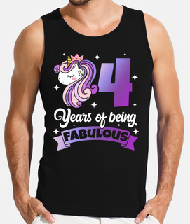 4 años de ser un niño unicornio fabulos