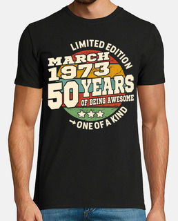50 years - born in March 1973