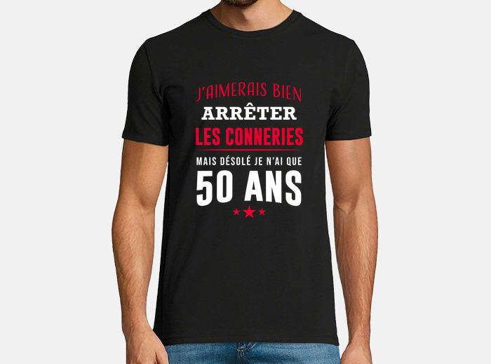 Tee shirt 2025 50 ans homme