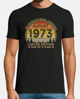 50th Birthday Vintage August 1973 Limited Edition Patriotic 50 Years