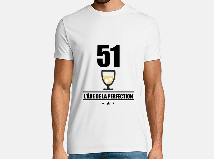 Tee Shirt 51 Ans Age De La Perfection Tostadora