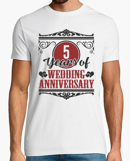 Tee Shirt 5 Ans D Anniversaire De Mariage Tostadora Fr