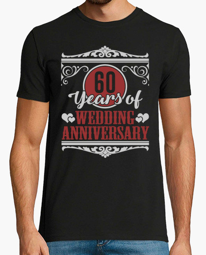 T-shirt 60 anni di anniversario di matrimonio | tostadora.it