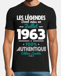 60 Ans - Légendes Nées en Juillet 1963