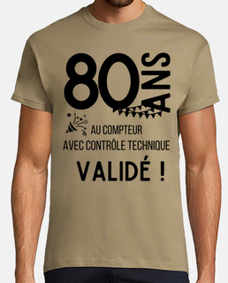 Tee Shirts Anniversaire 80 Ans Livraison Gratuite Tostadora Fr