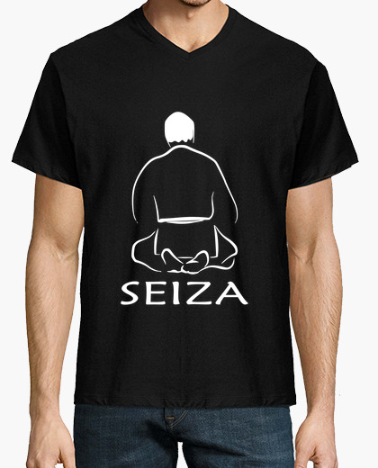 Camiseta Seiza back negro pico