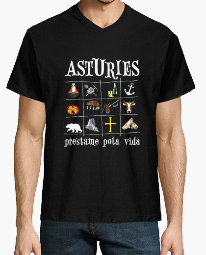 Tee-shirt 2017 asturies fond noir - pic de...