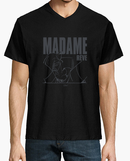 Tee-shirt Hn/ Madame rêve 2 gris by Stef