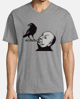 Camiseta Alfred Hitchcock cuello pico