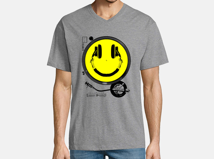 smiley faces with headphones