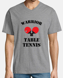 tshirt man table tennis, short sleeve, collar