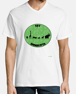Camiseta hombre: Soy animalista