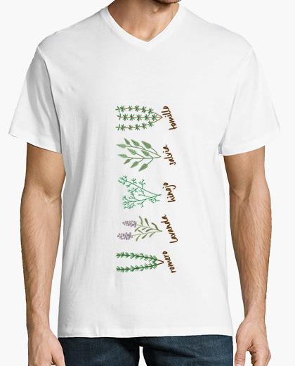 Camiseta Plantas aromáticas Hombre, manga...