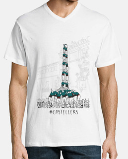 Castellers - Samarreta de noi, amb coll de pic tancat