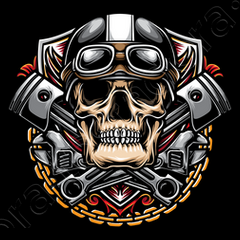 Cache nez muerte skull - Moto-Custom-Biker