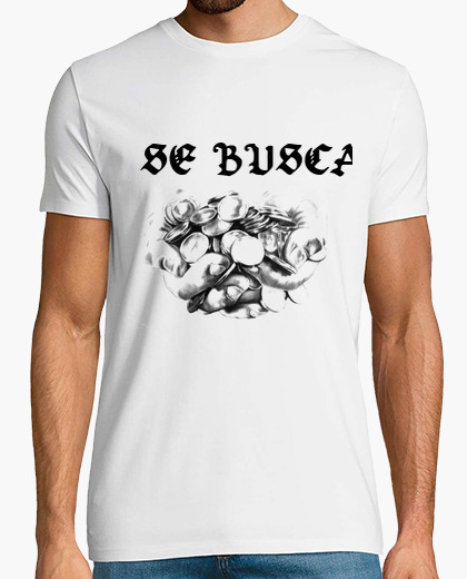 Camiseta  whassouh se busca 