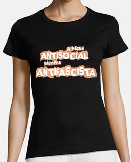 A veces Antisocial siempre Antifascista Negra