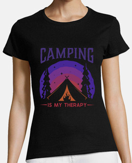 acampar es mi terapia mochilero