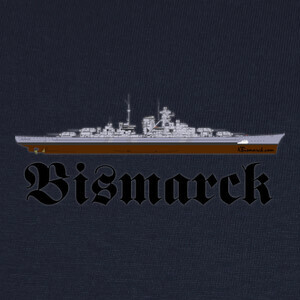 Camisetas Acorazado Bismarck perfil