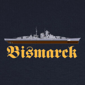 Camisetas Acorazado Bismarck perfil estribor