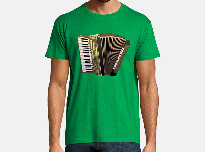 Playera con acordeon estampado hot sale