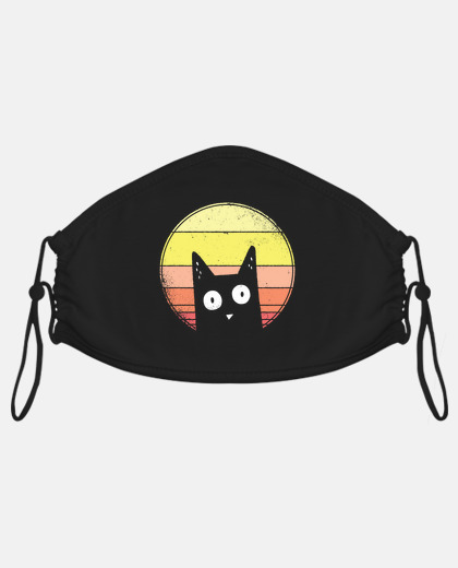 adult cat mask at sunset