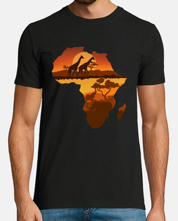 África mapa y paisaje