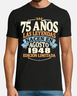 agosto 1948 - 75 años cumpleaños